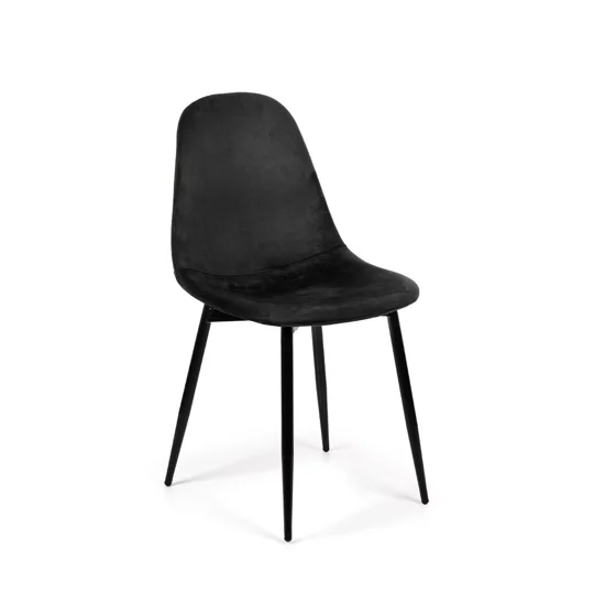 Scaun Marie, 45x52x85 cm, Metal/Catifea, Negru picture - 1