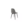 Scaun Marie, 45x52x85 cm, Metal/Stofa Raiata, Negru/Gri picture - 5