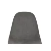 Scaun Marie, 45x52x85 cm, Metal/Stofa Raiata, Negru/Gri picture - 6