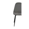 Scaun Marie, 45x52x85 cm, Metal/Stofa Raiata, Negru/Gri picture - 8