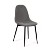 Scaun Marie, 45x52x85 cm, Metal/Stofa Raiata, Negru/Gri picture - 1