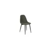 Scaun Marie, 45x52x85 cm, Metal/Stofa Raiata, Negru/Verde picture - 2