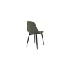 Scaun Marie, 45x52x85 cm, Metal/Stofa Raiata, Negru/Verde picture - 5