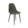 Scaun Marie, 45x52x85 cm, Metal/Stofa Raiata, Negru/Verde picture - 1