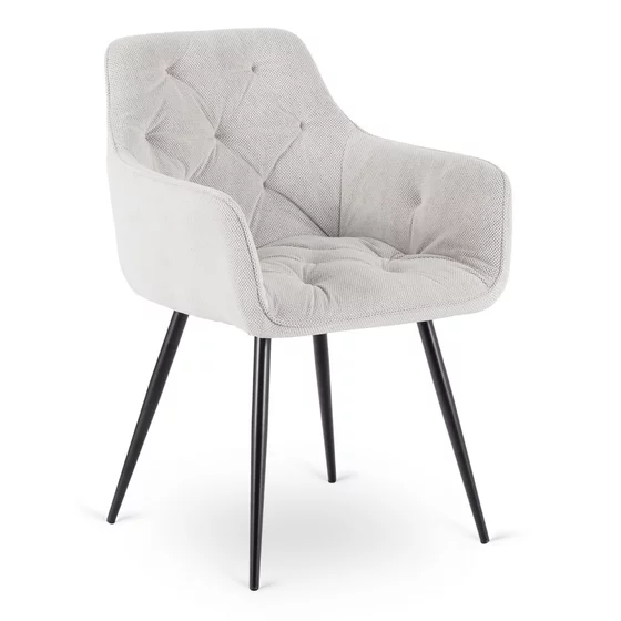 Scaun Maritimo, 57x57x84 cm, Structura Metalica, Stofa Beige picture - 1