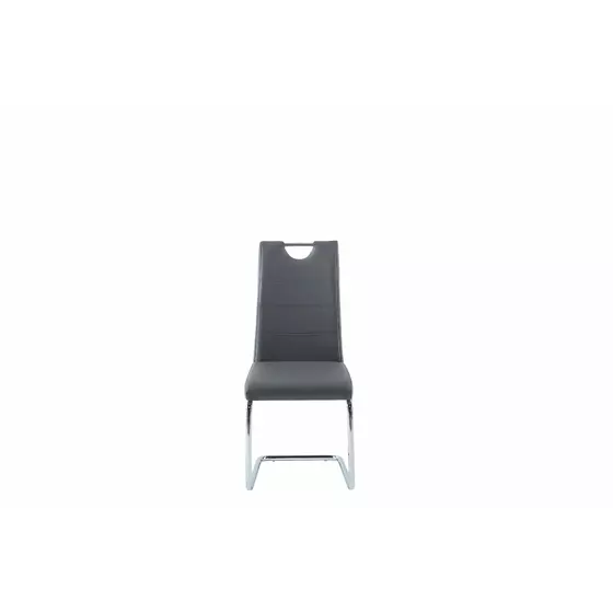 Scaun Mars, Piele Ecologica, 42x60x97 cm, Gri picture - 5
