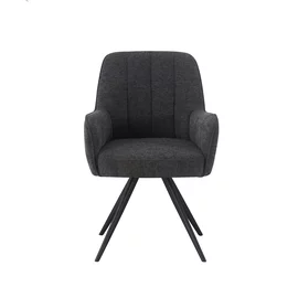 Scaun MontBlanc, 57x63x87 cm, Stofa, Gri Inchis