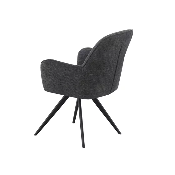 Scaun MontBlanc, 57x63x87 cm, Stofa, Gri Inchis picture - 3