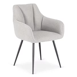 Scaun Narnia, 56x50x85 cm, Structura Metalica, Boucle Gri