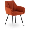 Scaun Narnia, 56x50x85 cm, Structura Metalica, Stofa Caramizie picture - 1