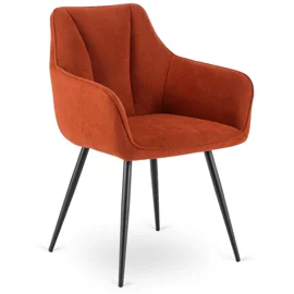 Scaun Narnia, 56x50x85 cm, Structura Metalica, Stofa Caramizie