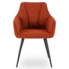 Scaun Narnia, 56x50x85 cm, Structura Metalica, Stofa Caramizie picture - 2