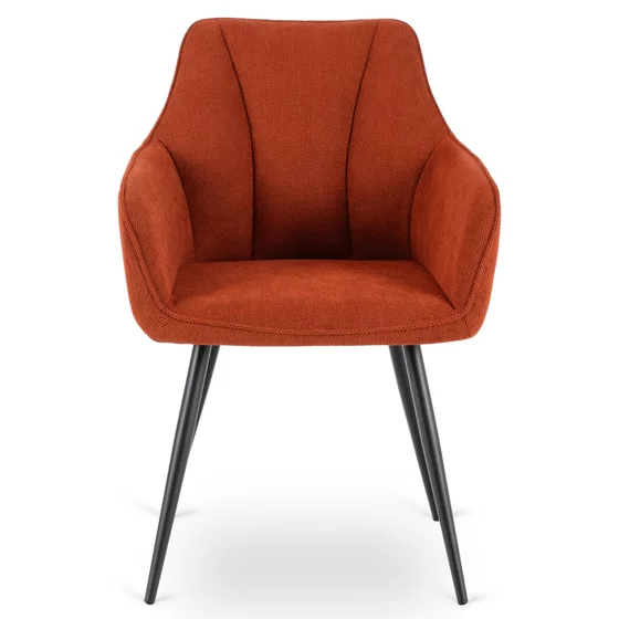 Scaun Narnia, 56x50x85 cm, Structura Metalica, Stofa Caramizie picture - 2