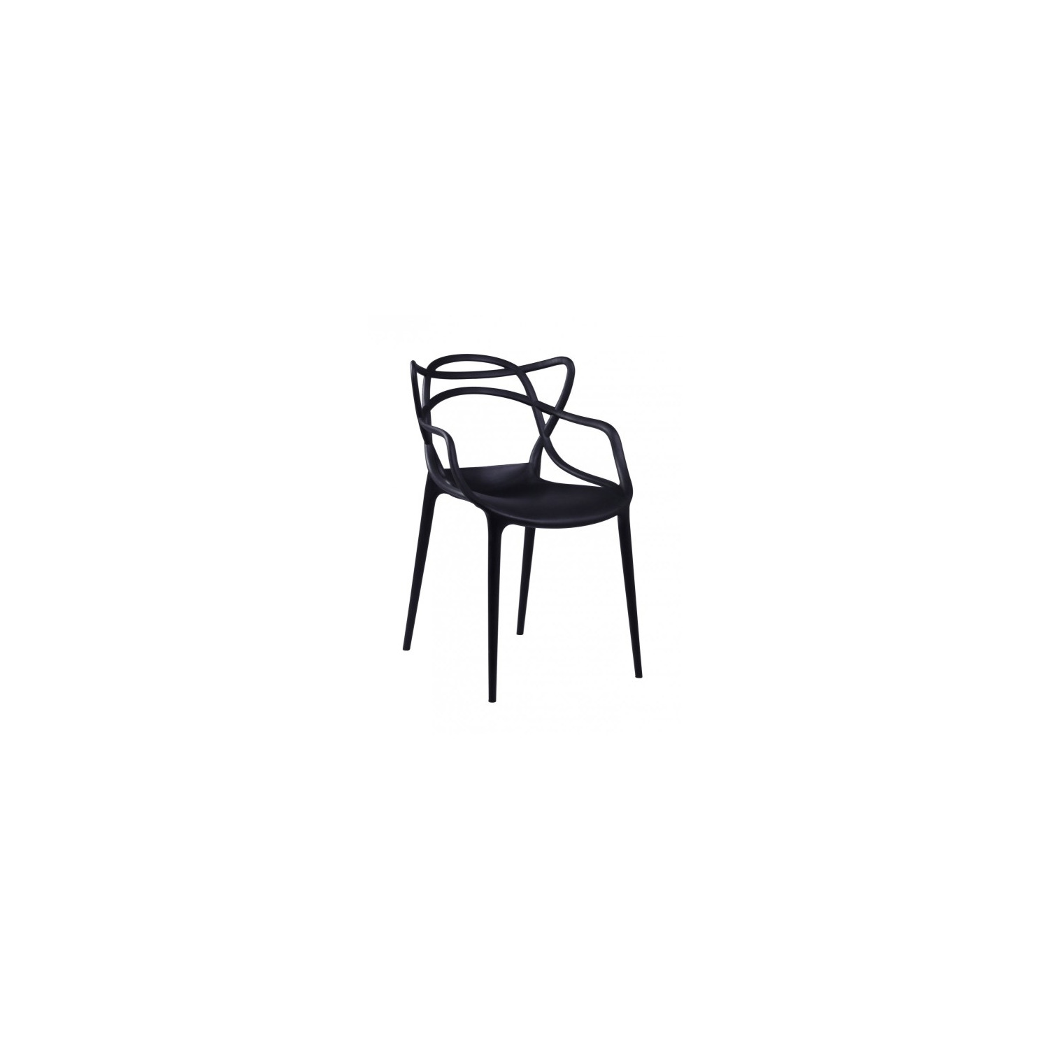 Scaun plastic maestro negru