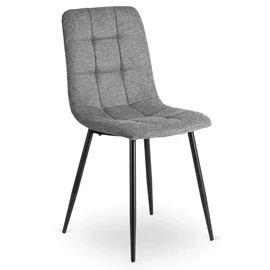 Scaun Popy 2, 43x52x90,5 H CM, Structura metalica, Negru/Gri