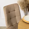Scaun Popy, 43x52x90,5 H CM, Structura metalica, Catifea Bej picture - 3