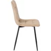 Scaun Popy, 43x52x90,5 H CM, Structura metalica, Catifea Bej picture - 5