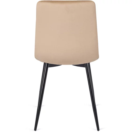 Scaun Popy, 43x52x90,5 H CM, Structura metalica, Catifea Bej picture - 6