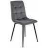 Scaun Popy, 43x52x90,5 H CM, Structura metalica, Catifea Gri picture - 1