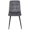 Scaun Popy, 43x52x90,5 H CM, Structura metalica, Catifea Gri picture - 2