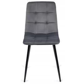 Scaun Popy, 43x52x90,5 H CM, Structura metalica, Catifea Gri