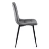 Scaun Popy, 43x52x90,5 H CM, Structura metalica, Catifea Gri picture - 4