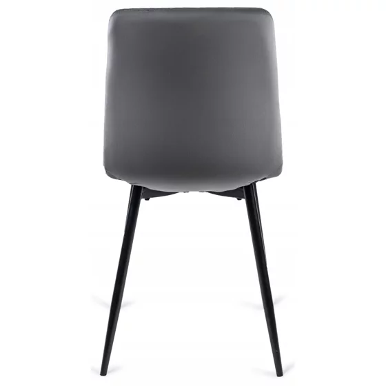Scaun Popy, 43x52x90,5 H CM, Structura metalica, Catifea Gri picture - 5