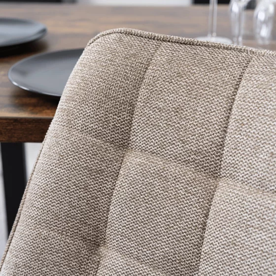 Scaun Rivulus 2, 53x59x87 h cm, Stofa Beige picture - 3