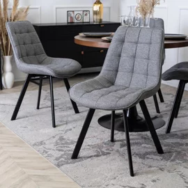 Scaun Rivulus 2, 53x59x87 h cm, Stofa Gri