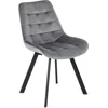 Scaun Rivulus, 53x59x87 h cm, Catifea Gri picture - 1