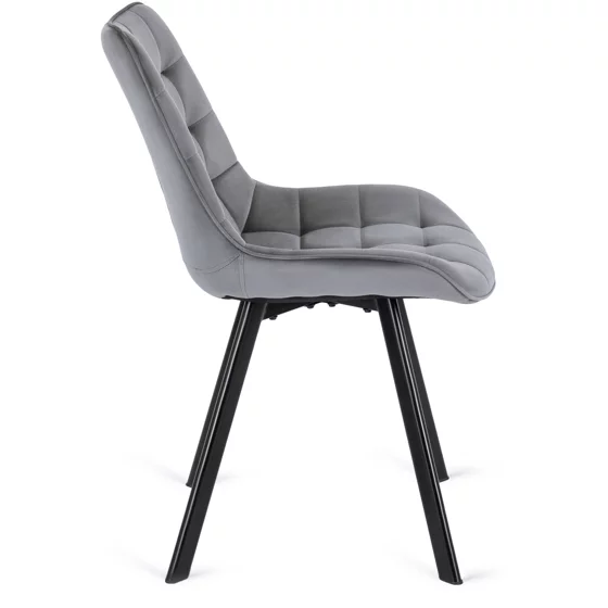 Scaun Rivulus, 53x59x87 h cm, Catifea Gri picture - 7