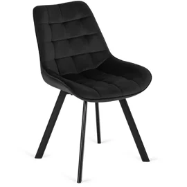 Scaun Rivulus, 53x59x87 h cm, Catifea Neagra