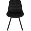 Scaun Rivulus, 53x59x87 h cm, Catifea Neagra picture - 3