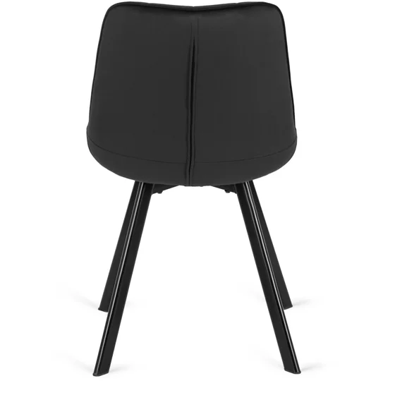 Scaun Rivulus, 53x59x87 h cm, Catifea Neagra picture - 5