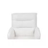 Scaun Rotativ Enzo, 60x60x92 h cm, Stofa tip Boucle, Alb picture - 5