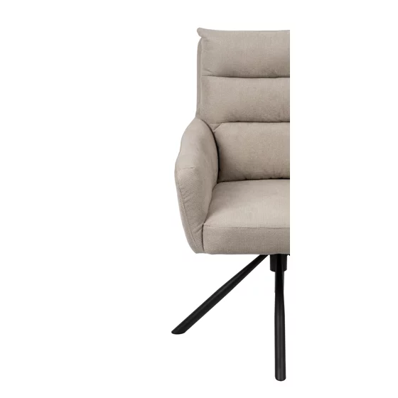 Scaun Rotativ Enzo, 60x60x92 h cm, Stofa, Gri Deshis picture - 7