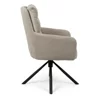 Scaun Rotativ Enzo, 60x60x92 h cm, Stofa, Gri Deshis picture - 4