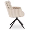 Scaun Rotativ Janeiro, 61x70x90 h cm, Stofa Raita, Beige picture - 6