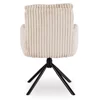 Scaun Rotativ Janeiro, 61x70x90 h cm, Stofa Raita, Beige picture - 7