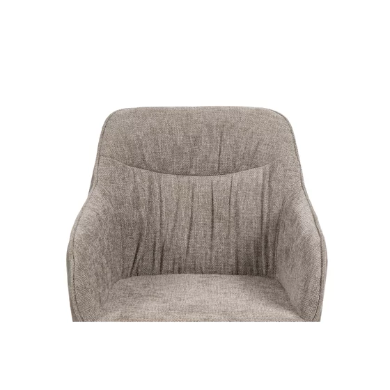 Scaun Rotativ Loren, 54x55x68 h cm, Stofa, Gri picture - 3
