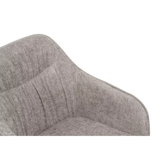 Scaun Rotativ Loren, 54x55x68 h cm, Stofa, Gri picture - 4