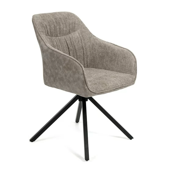 Scaun Rotativ Loren, 54x55x68 h cm, Stofa, Gri picture - 1