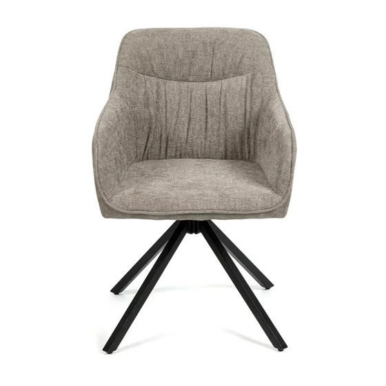 Scaun Rotativ Loren, 54x55x68 h cm, Stofa, Gri picture - 2