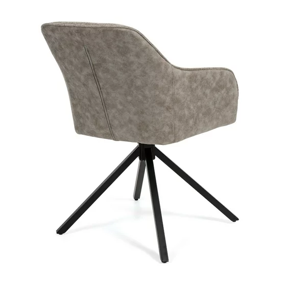 Scaun Rotativ Loren, 54x55x68 h cm, Stofa, Gri picture - 7