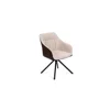 Scaun Rotativ Loren, 54x55x68 h cm, Stofa, Maro/Crem picture - 2