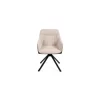 Scaun Rotativ Loren, 54x55x68 h cm, Stofa, Maro/Crem picture - 3