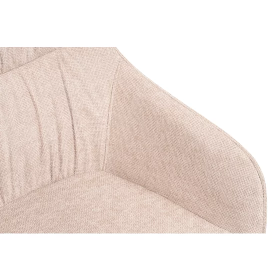 Scaun Rotativ Loren, 54x55x68 h cm, Stofa, Maro/Crem picture - 6