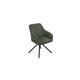 Scaun Rotativ Loren, 54x55x68 h cm, Stofa Raiata, Verde