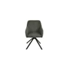 Scaun Rotativ Loren, 54x55x68 h cm, Stofa Raiata, Verde picture - 3