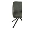 Scaun Rotativ Loren, 54x55x68 h cm, Stofa Raiata, Verde picture - 8